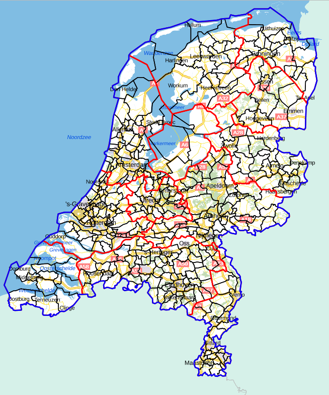 Update Bestuurlijke Grenzen 2017 - PDOK